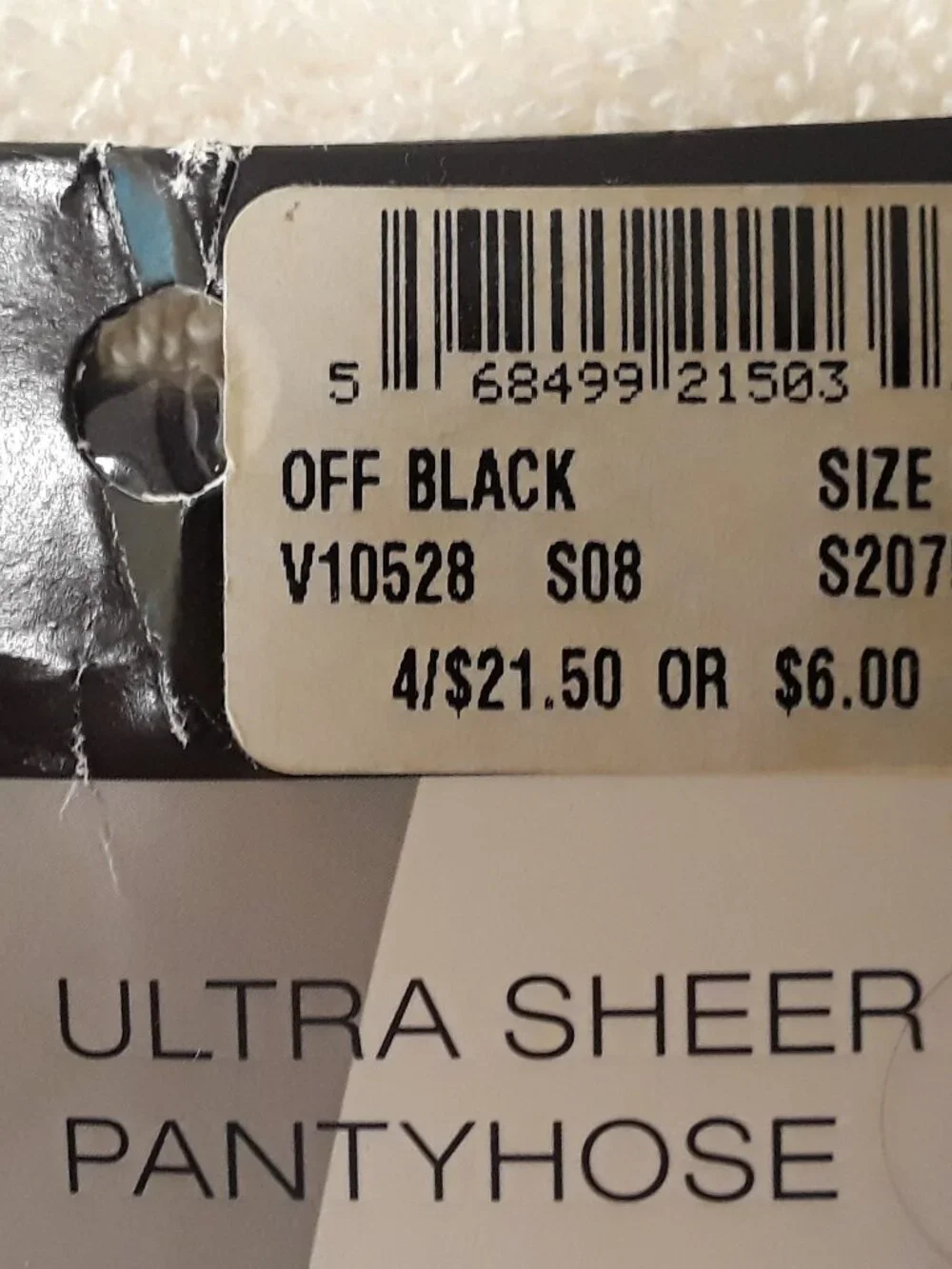 Lot of 2: Black UltraSheer Pantyhose Catherines Size E 335-400 lb Nylon New Plus
